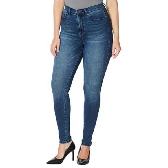 NEW! Stretch Ultra Boot Cut Jeans, Diane Gilman - Plus Size 24W Tall - Picture 1 of 12